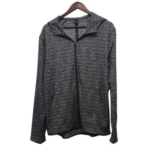 Lululemon Men's Full Zip Hooded Jacket Size L Stretch Fitted w/ Zipper Pockets - Picture 1 of 6
